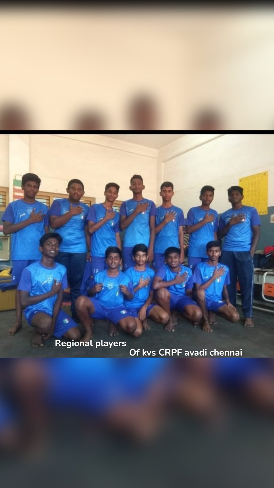 Regional players Of kvs CRPF avadi chennai 